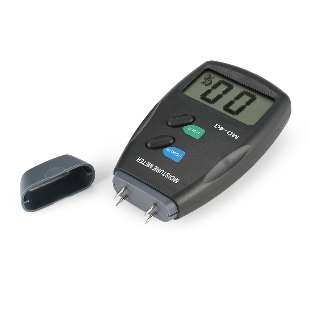4 pinner digital lcd trefuktighet fuktighetsmåler analysator hygrometer tømmer fuktdetektor tester rekkevidde 5% - 40%