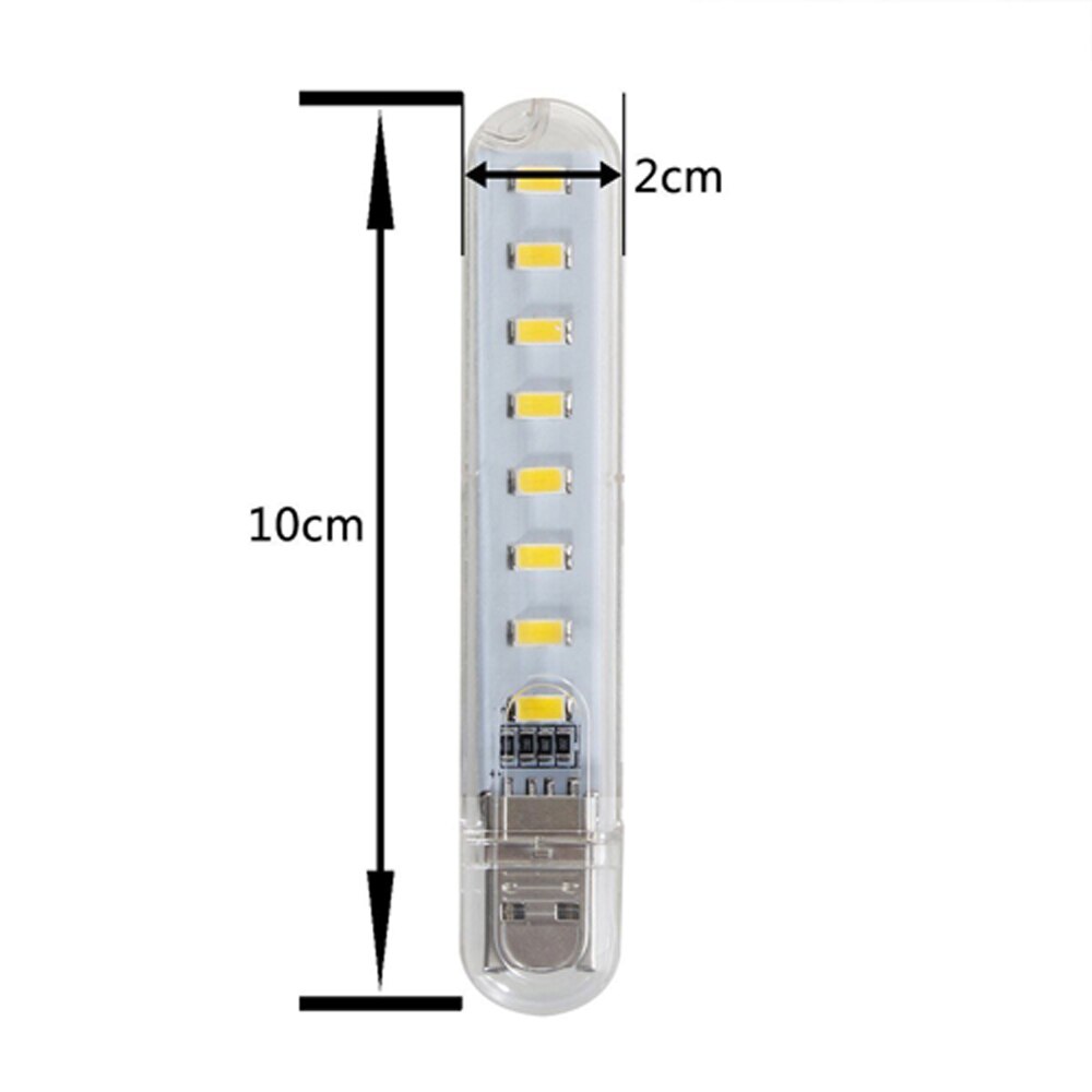 Mini 3LEDs 8LEDs USB 5V LED nachtlampje Bureau Boek Leeslamp Camping Lamp kinderen voor Mobiele Lader Laptops