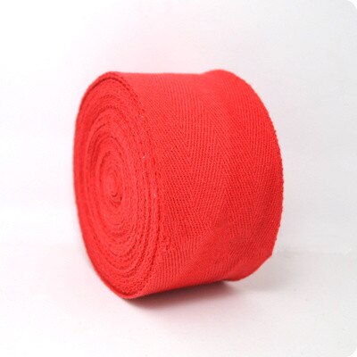 6 meter/parti tykkere bomuld bias bindende sildebenstape leggings marching band webbing gør-det-selv håndlavet symateriale: Rød