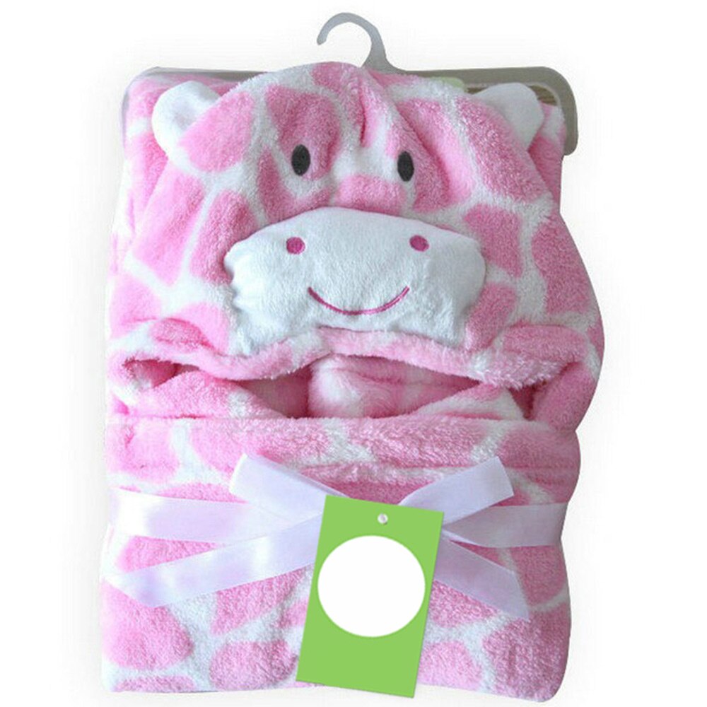 Mooie Animal Baby Badhanddoek Kinderen Hooded Handdoeken Zacht En Comfortabel Pasgeborenen Baby Badjas Kids Hooded Strand Cape Handdoek: PJ3589R