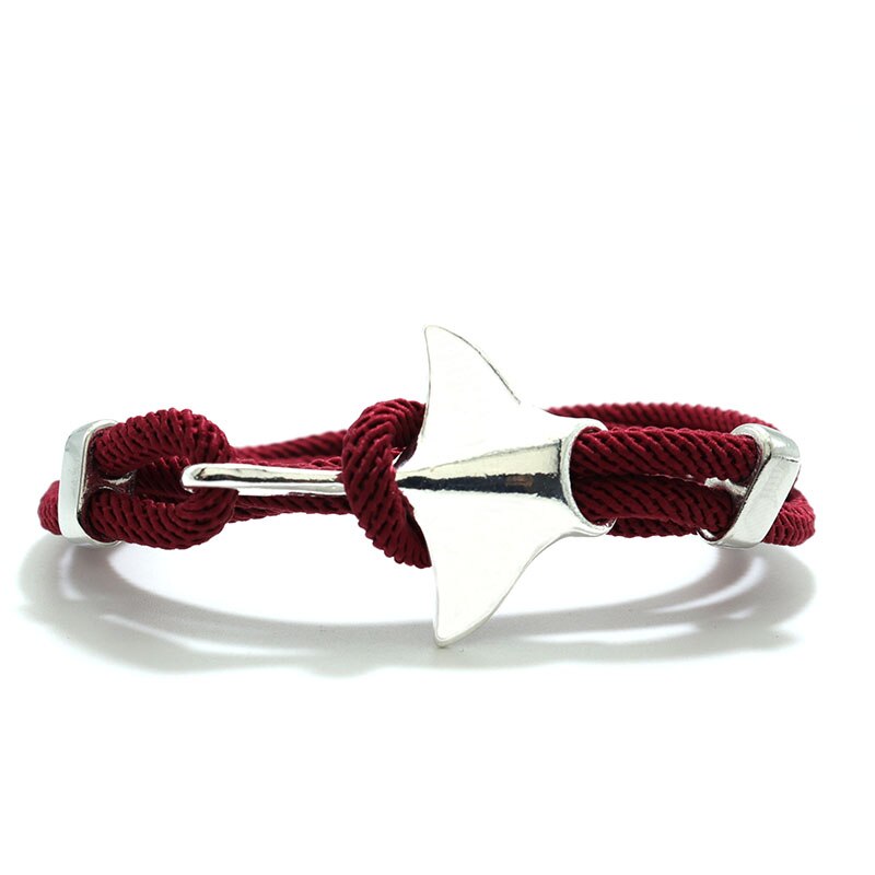 Pulsera Manta de para hombres y mujeres, 3 capas ajustables, cuerda de animales en el océano, accesorios, Pulseras de protección del medio ambiente: Plata antigua