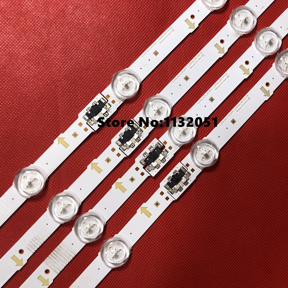 8Pcs Led Backlight Strip Voor UE43J5500 UE43J5550 UE43J5600 UE43J5502 S_5j55_43_FL_L7 R4 LM41-00117X 00117W BN96-36336A 36337A