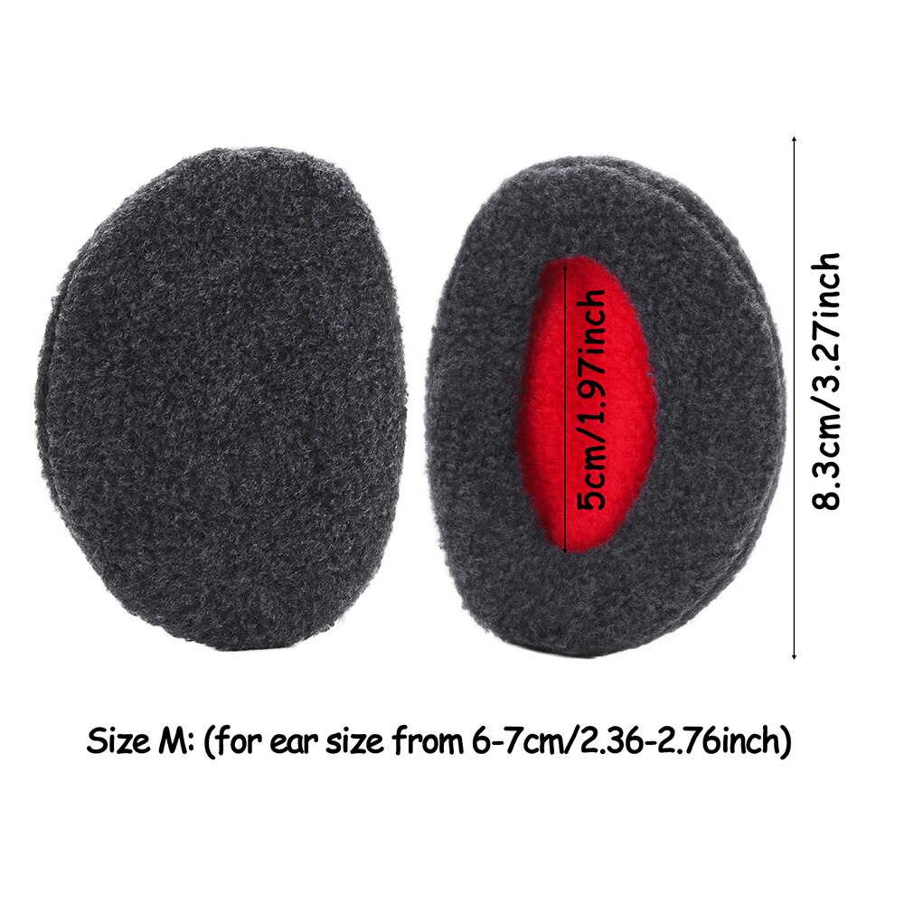 Nowe bezpasmowe nauszniki nauszniki z polaru grube zimowe nauszniki zimna pogoda przenośne nauszniki dla kobiet mężczyzn