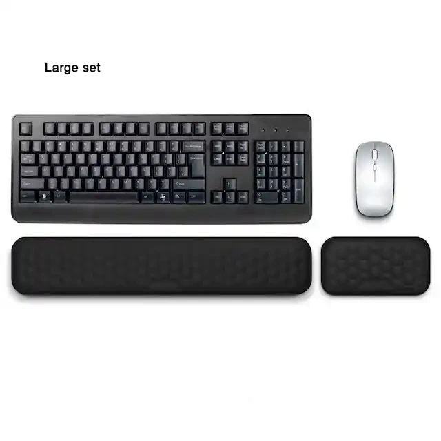 Tastatur-Handgelenkauflage, Memory-Schaum, Tastatur, Maus, Handgelenkauflage, ergonomisches , Handgelenkpolster für Computer, Tastatur, Laptop, Handgelenk: WHITE