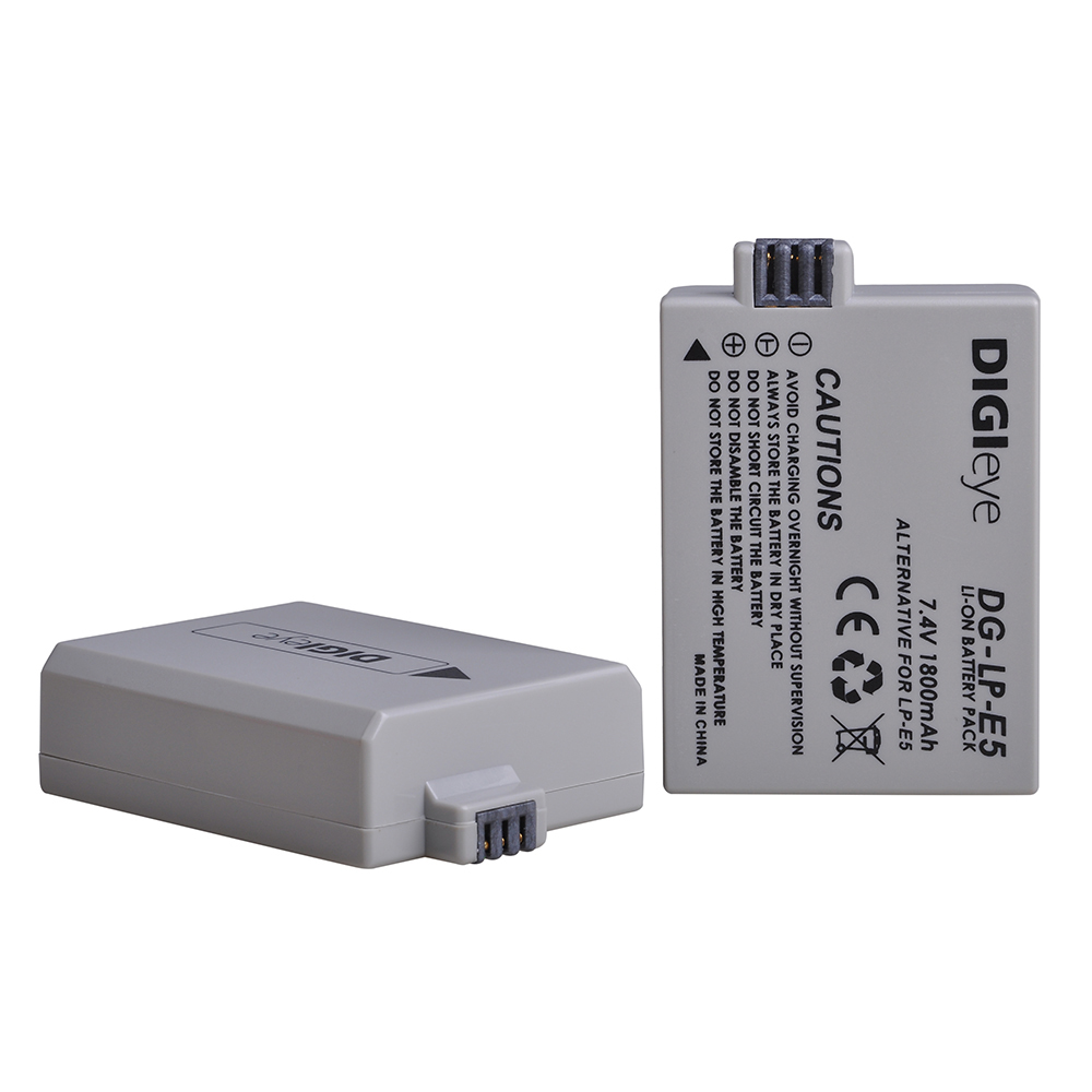 Batería LP-E5 LP E5 de 1800mAh, cargador Dual LED para Canon EOS Rebel XS, Rebel T1i, Rebel XSi, 1000D, 500D, 450D,Kiss X3,X2,F