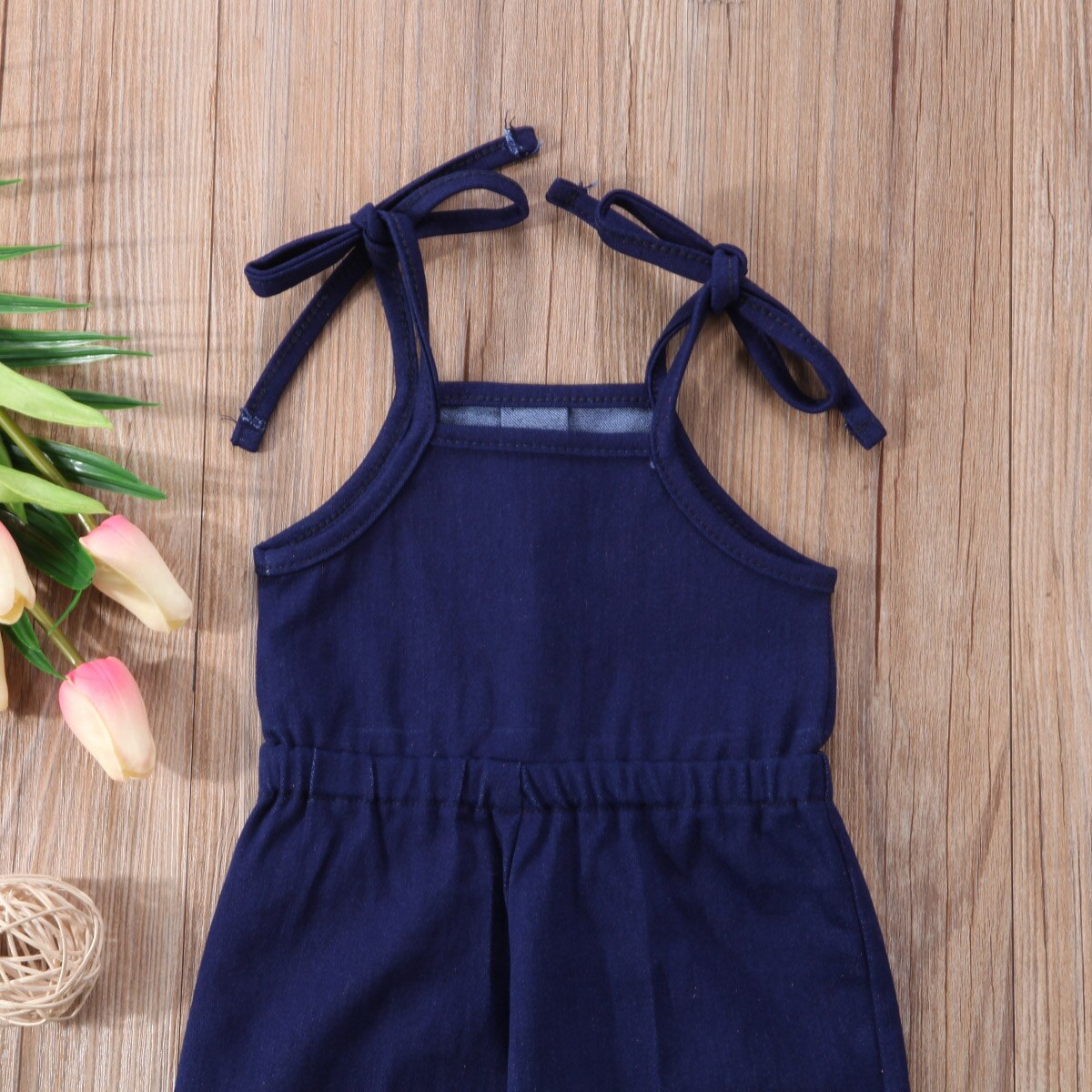 Peuter Kids Meisjes Kleding Denim Riem Bib Broek Romper Jumpsuit Playsuit Outfit Kleding