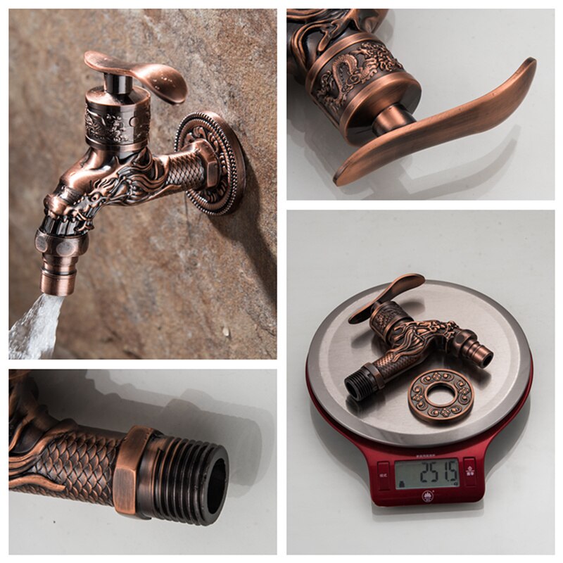 Zinc alloy Outdoor Garden Faucet Washing Machine Bibcock Washing Machine Single Cold Water Bibcock Torneira parede WC Taps