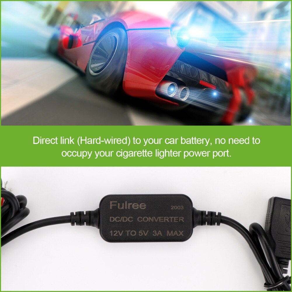 Usb bil dc omvandlare transformator buck modul  dc 12v to 5v 3a usb laddare step down spänningsregulator