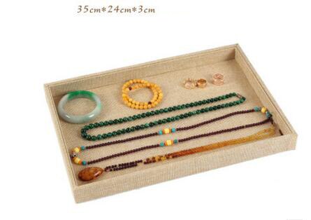 Jewelry Box Plate Jewelry Display Earring Holder Ring Watch Necklace Display Tray Stand Organizer Box Case Display Storage: 10