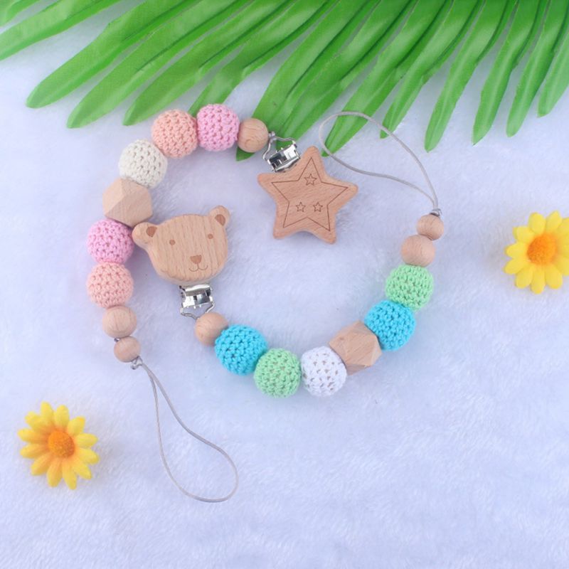 Baby Teether Bracelet Molar Stick Non Toxic Silicone Bite Stick Cute Animal Pattern Toy