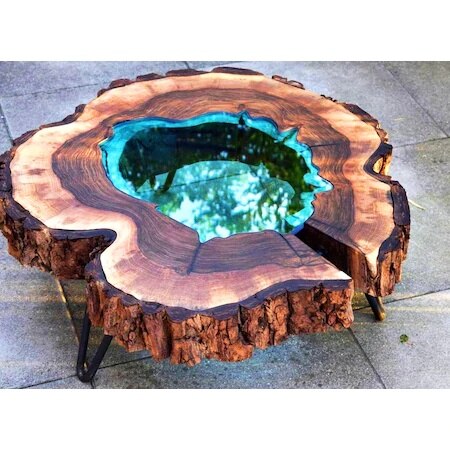 Pieds de Table basse de souche d'arbre épingle à cheveux AyakTel AyakZigon Table basse en bois 245744806