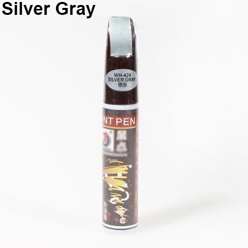 Universal Car Color Paint Repair Scratch Remover Colorful Paint Pen Touch Up Remover Applicator Tools Automobiles Paint Care: Silver Gray