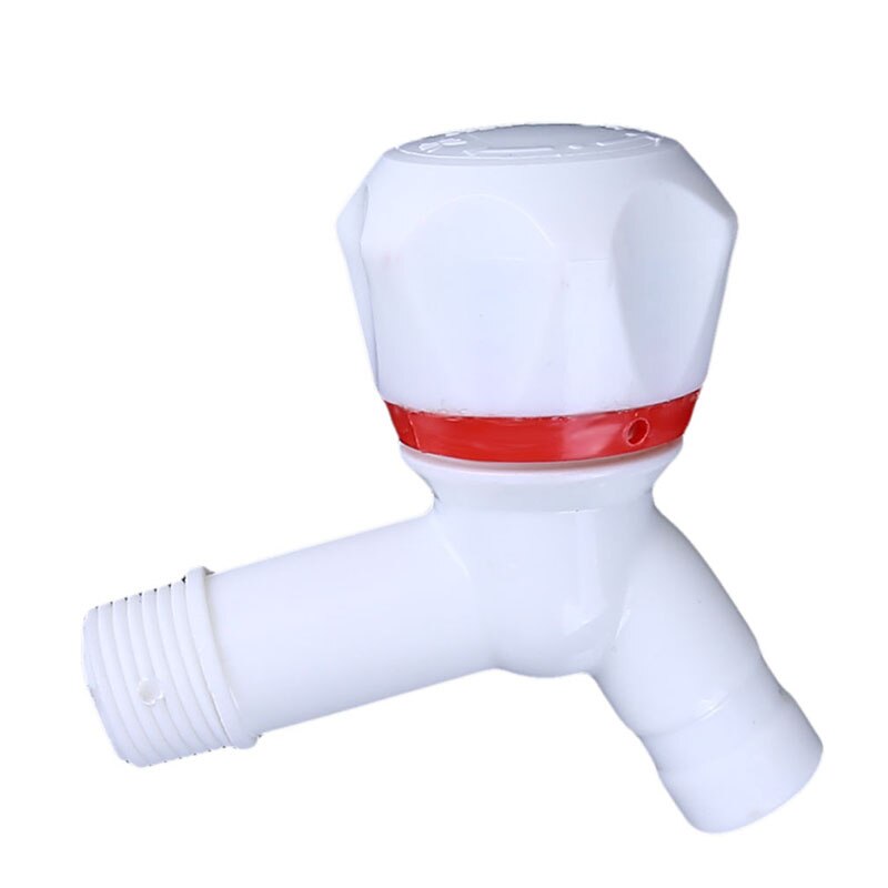 White PP Plastic Washing Machine Tap Fast On Faucet Bibcock Laundry Mop Pool Tap White Plastic Kitchen Faucet