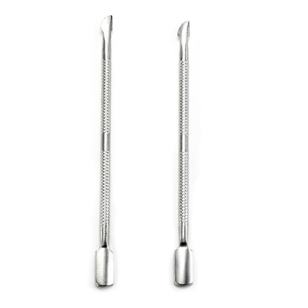Nail grinding Mini Portable UV Gel Nail Care Tool Stainless Steel Nail Pusher Spoon Double Head Pedicure Manicure Accessories
