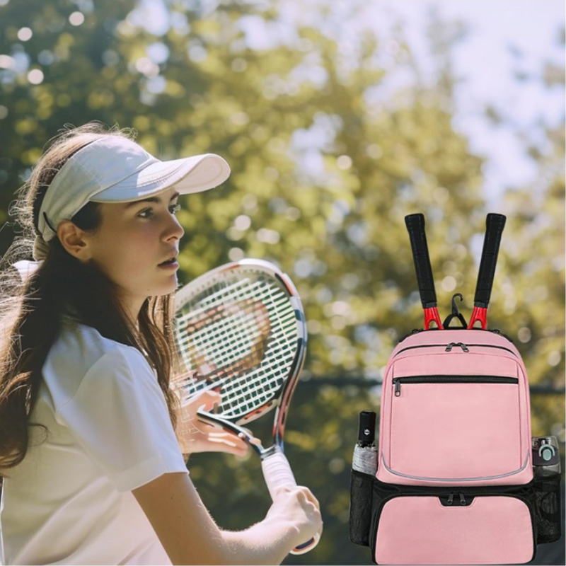 Professioneller Tennis-Rucksack, großes Fassungsvermögen, Sportschläger-Pack für 1–2 Tennisschläger, Outdoor-Badmintontasche mit Schuhfach