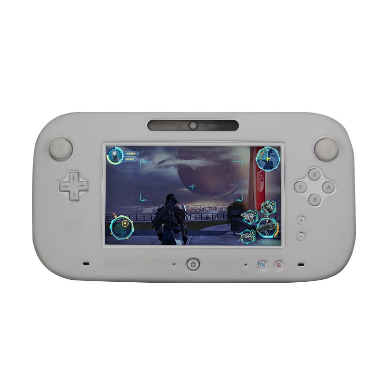 Protecteur complet en caoutchouc de Silicone souple pour Wii U Gel coque de protection pour Nintendo WiiU contrôleur de manette 5 couleurs Ultra