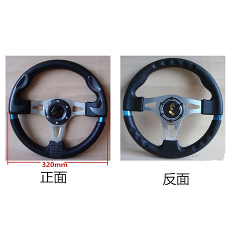 universal PVC Leather Steering Wheel 320mm 13inch racing steering wheel Aluminum for Drift Sport Steering Wheels and horn