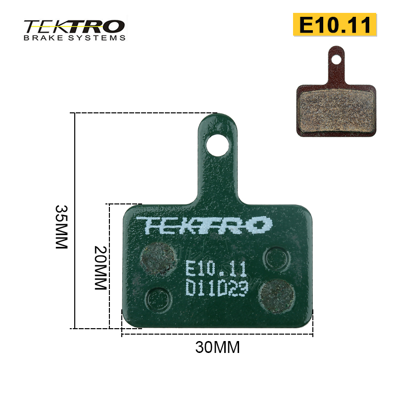 TEKTRO E10.11/P20.11 Pastiglie in ceramica metallica MTB strada Pastiglie freno a discoteca pieghevoli per bicicletta per Shimano MT200 M375 M285 M515