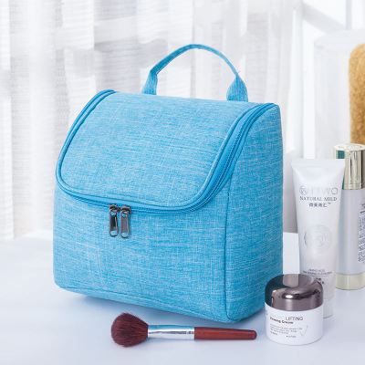 Neue Wasserdichte Männer Hängen Make-Up Tasche Oxford Reise Veranstalter Kosmetik Tasche für Frauen Necessaries Machen Up Fall Waschen Kulturbeutel: Blue C