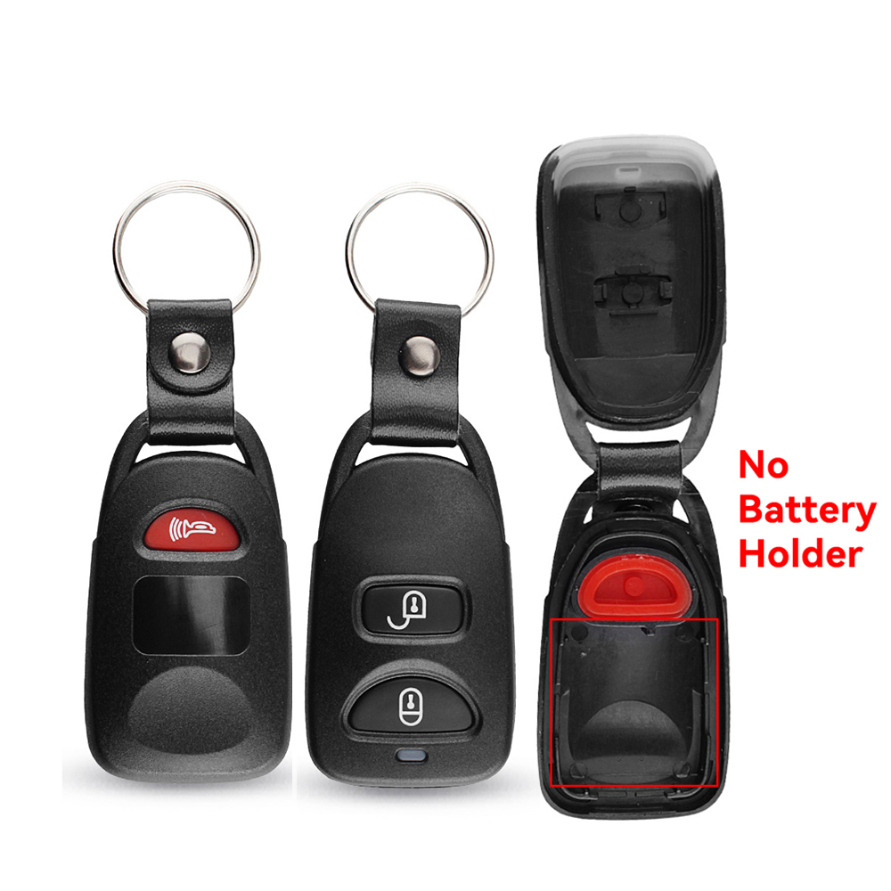 KEYYOU For Hyundai Kia Elantra Tucson Sonata Santa FE Carens Replacement 2+1 2 3+1 Buttons Car Remote Key Case Shell Fob Cover: 3 buttons