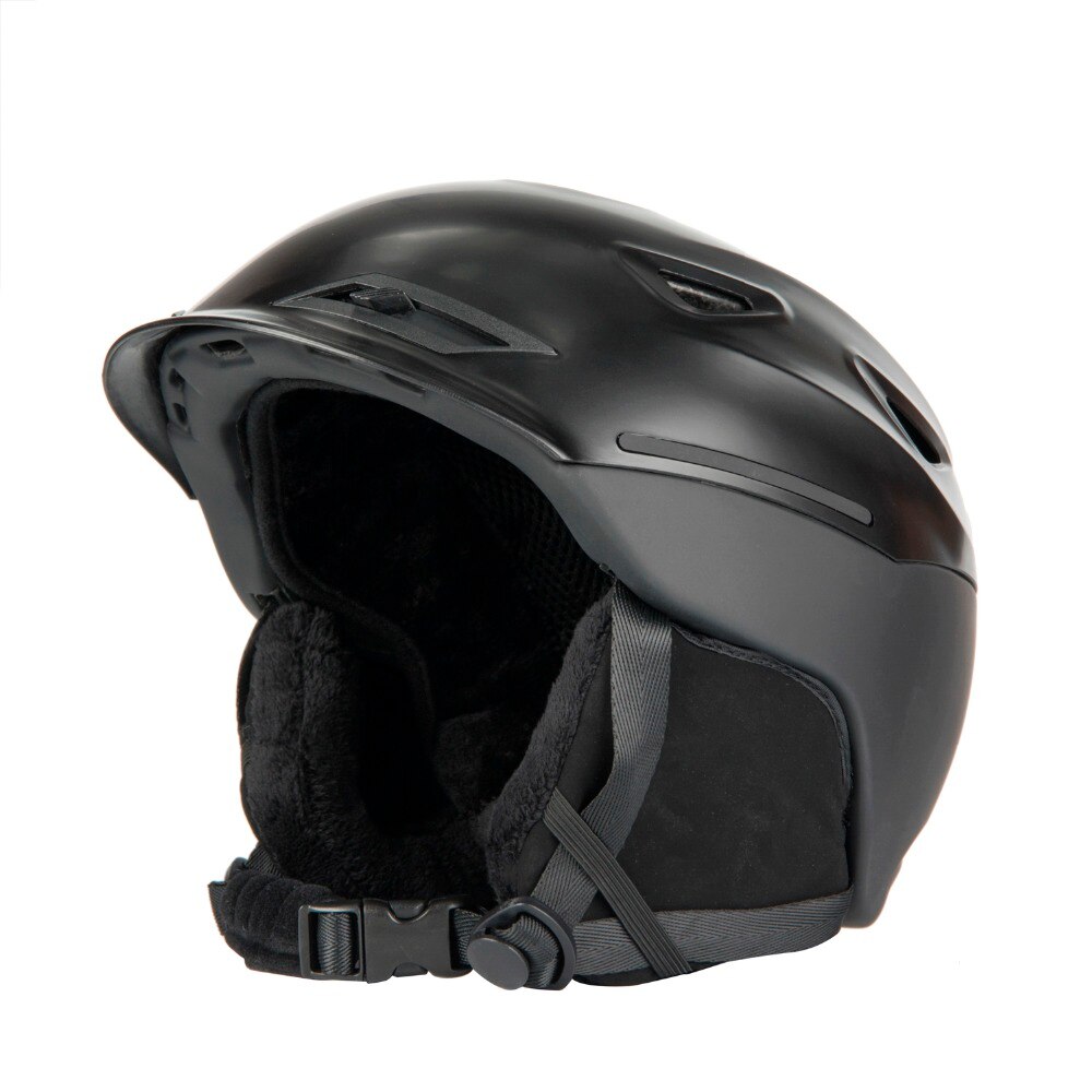 Top ski helmet skiing and snowboardig helmet with ski lens international authentication black red blue colors