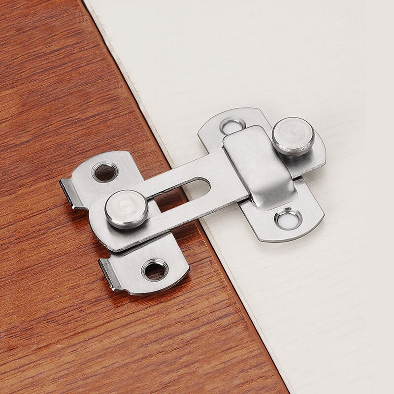 90 Degree Hasp Latches Stainless Steel Sliding Door Chain Locks Security Tools Hardware For Barn Sliding Door