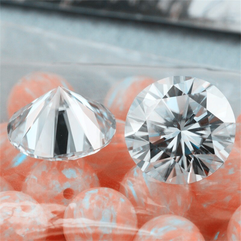 Teste positivo brilhante corte ij cor vvs 0.2ct 3.5mm * 3 pces/bloco moissanite diamante para anel pulseira