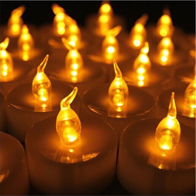 Pack of 12 Color Changing Led Tea Lights,Battery Operated Decorative Flameless Tealights Candle For Halloween Decoration Bar