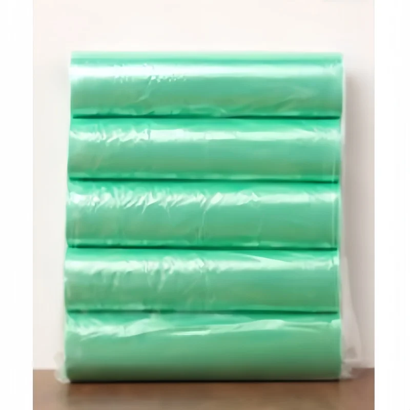 100/500 stuks huishoudelijke wegwerp vuilniszakken voor in de keuken, vuilniszakken voor in de prullenbak, met platte bovenkant voor extra privacy.: Groente / 90 stuks