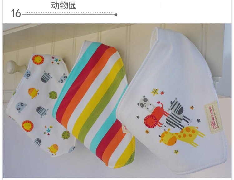 Baby slabbetjes 3pc/ lot 100%  katoenen bandana slabbetjes babykleding meisjes handdoek bandana's babykleding  b6 d 985r: 16