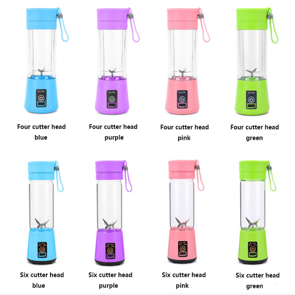 Portable Size USB Electric Fruit Juicer Handheld Smoothie Maker Blender Stirring Rechargeable Mini Portable Juice Cup Water