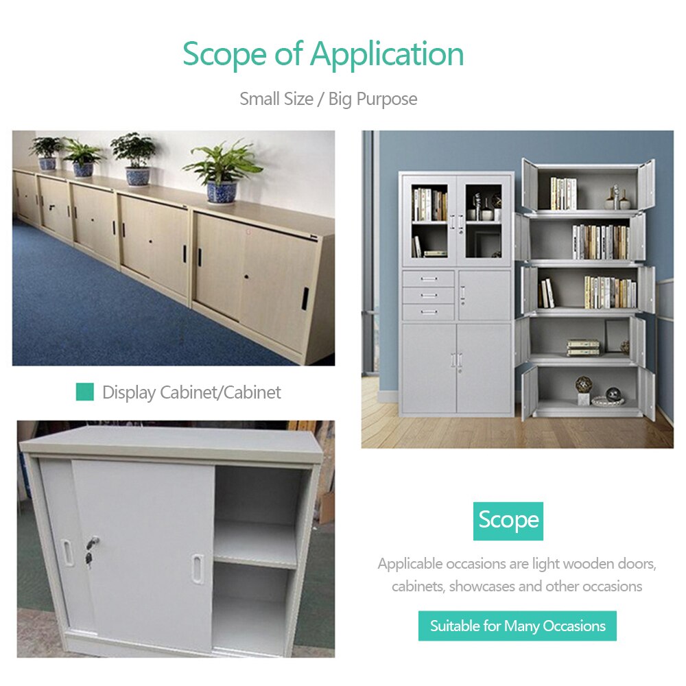 1 Set Door Lock For Cabinet Wooden Door Sliding Door Lock Sliding Door Lock Light Box Lock Window Button Lock