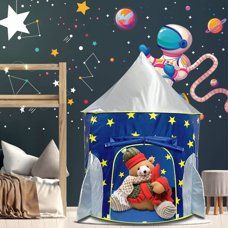 Tienda de campaña plegable con forma de castillo para niños y niñas, casa de juegos para interior y exterior, Juguetes Divertidos