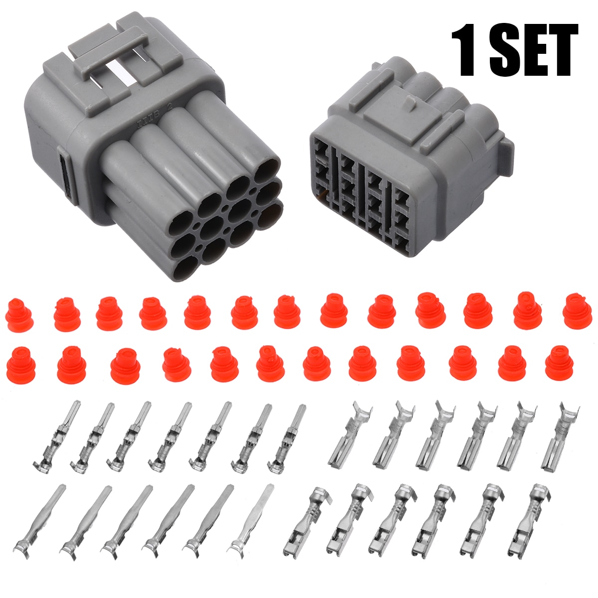 1 Set Waterproof Connectors 12 Pin Way Sealed Electrical Wire Connector Plug For Auto Car Truck