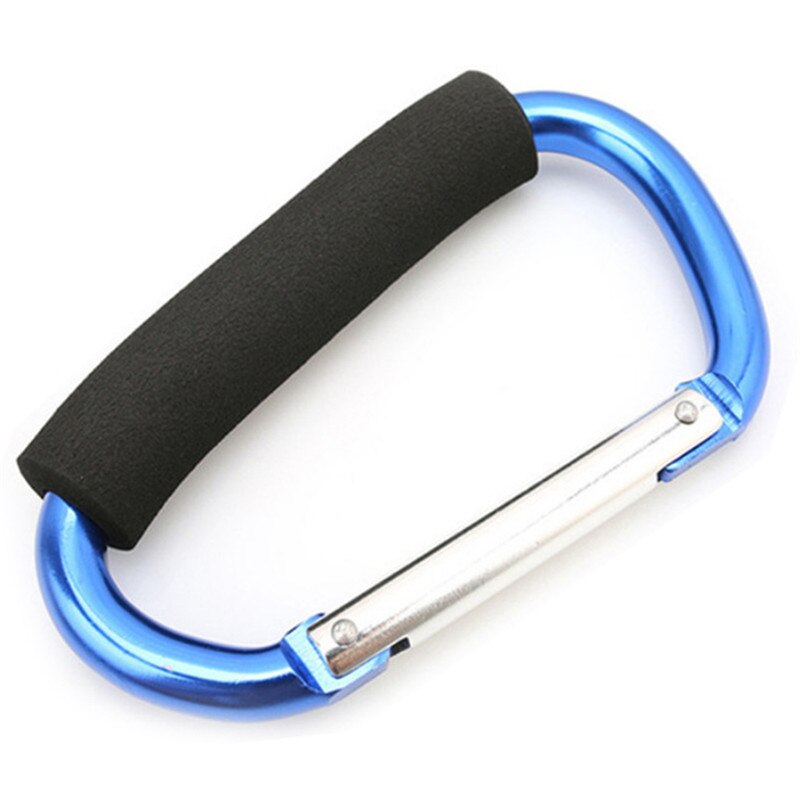 Mosquetón de aluminio para Gancho del Cochecito de bebé, Gancho de soporte para bolsa de carrito de bebé, Gancho de soporte, accesorios para asiento de coche: 03