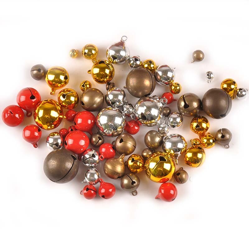 Goud/Zilver/Brons/Rood Retro Christmas Bells Koper Jingle Bells Voor Home Decor Party Xmas Diy Craft accessoires C2684