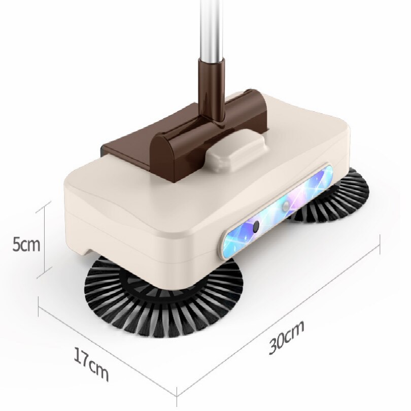 Spazzatrice di uso domestico A Mano tipo di spinta pulitore della moquette del pavimento spazzatrice spazzare robot withbroom e paletta funzione: Cioccolato