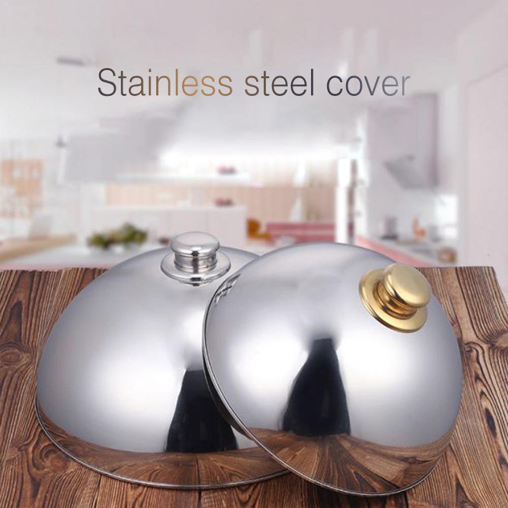 Stainless Steel Dome Food Meal Cover Steak Covers Cheese Melting Dome Serving Dish Food Cover For Home Restaurants Hotels Decor