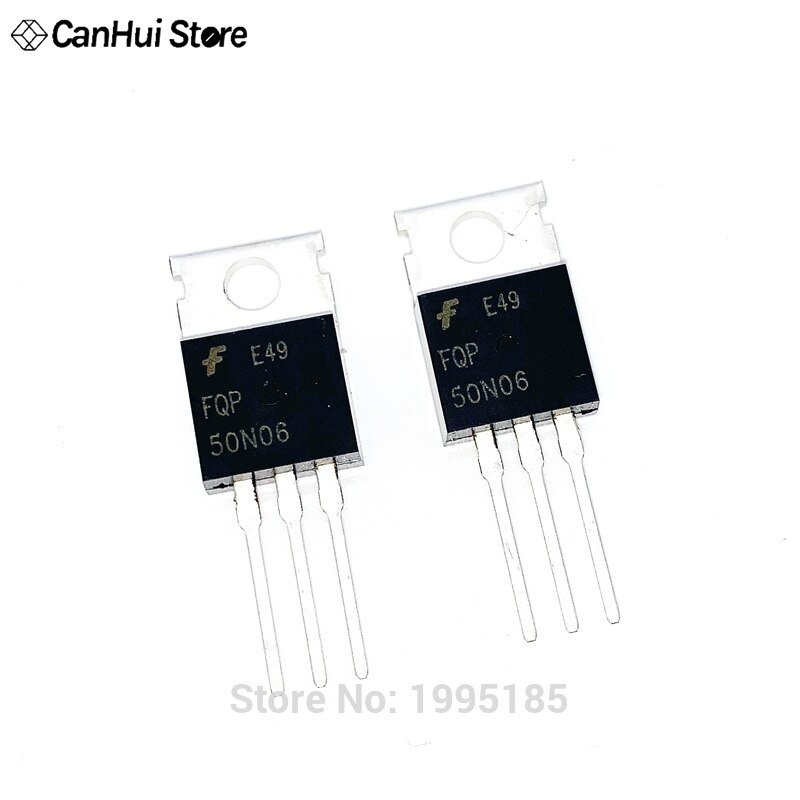 10PCS/LOT FQP50N06 50N06 MOSFET TO-220 N-CH 60V 50A original Triode ...