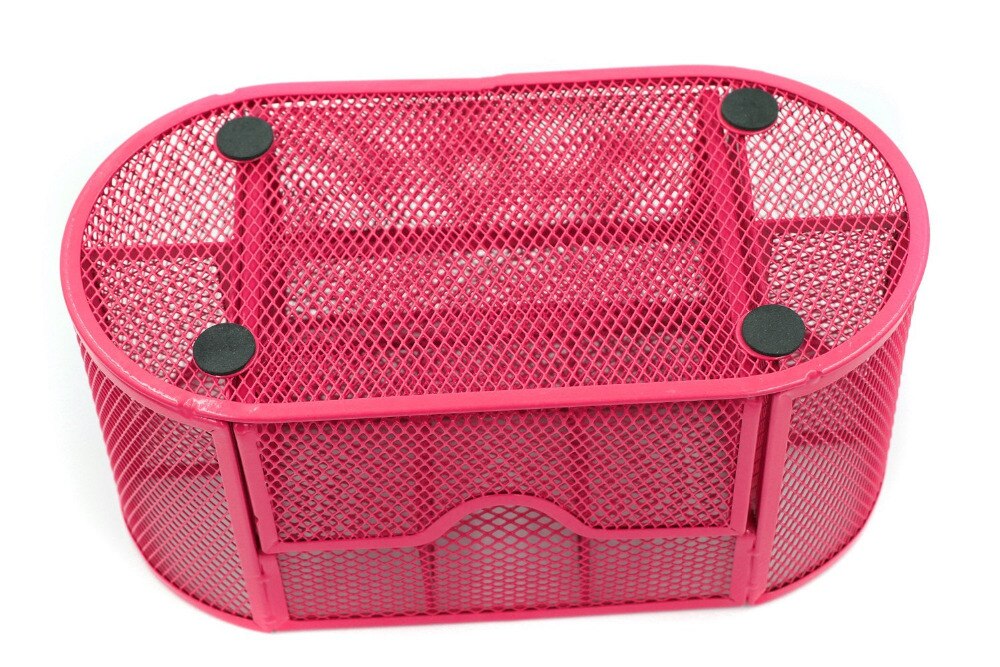 Mesh Desk Organizer Office Supply Caddy Lade met Pen Houder Collectie Roze