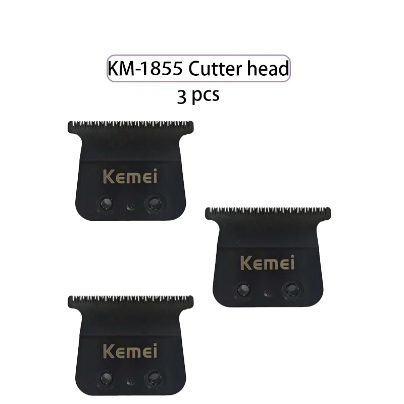 Kemei KM-1855 tondeuse à cheveux électrique produit accessoires de remplacement lame de remplacement tête Salon tondeuse à cheveux accessoires lame: jaune clair