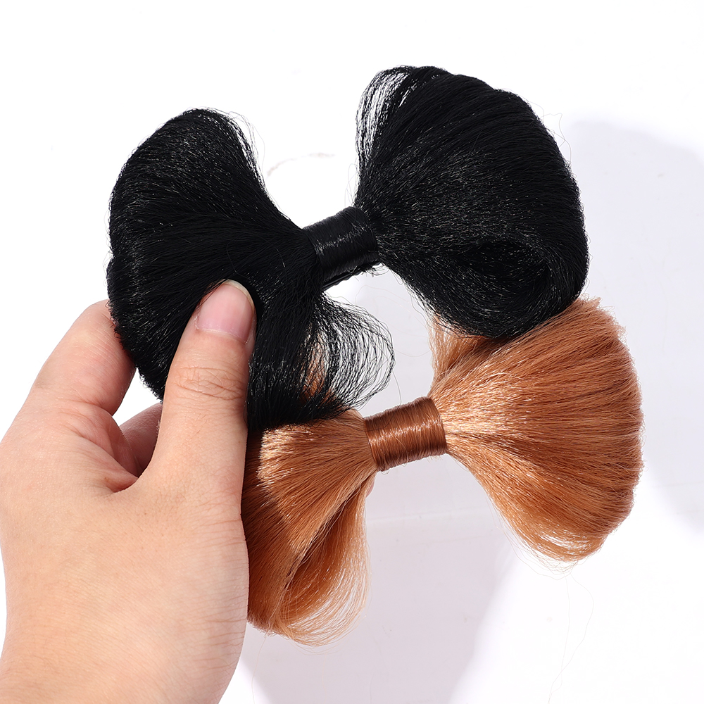 Synthetische Haarschleife Dutts Haarspange Dutt Frisur Schleife Haarschmuck für Frauen Braun Schwarz Chignon Haarnadeln Perücke Haarknoten