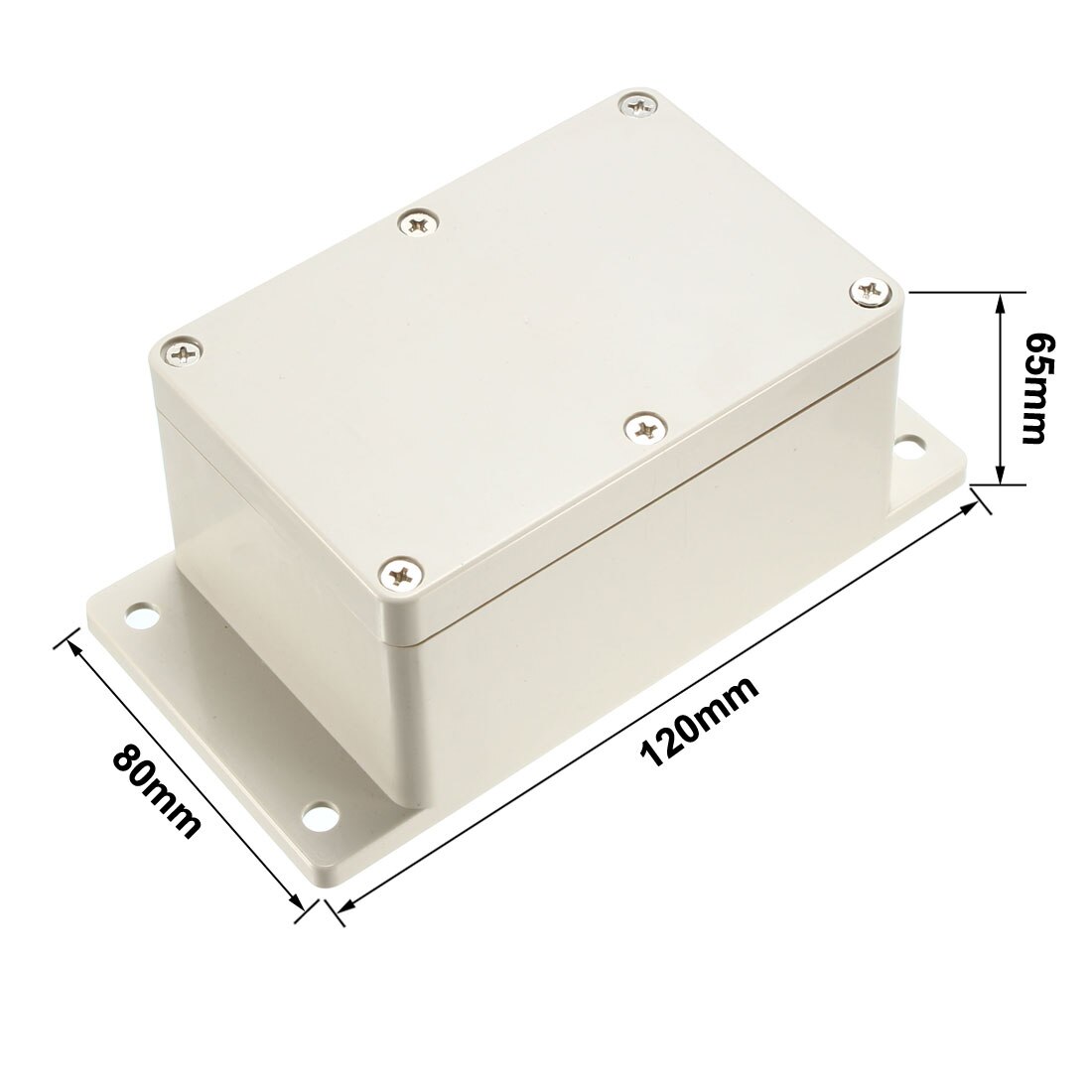 Uxcell 58X92X67 Mm Elektronische Abs Plastic Diy Junction Box Behuizing Project Case Grijs 120x80x65mm