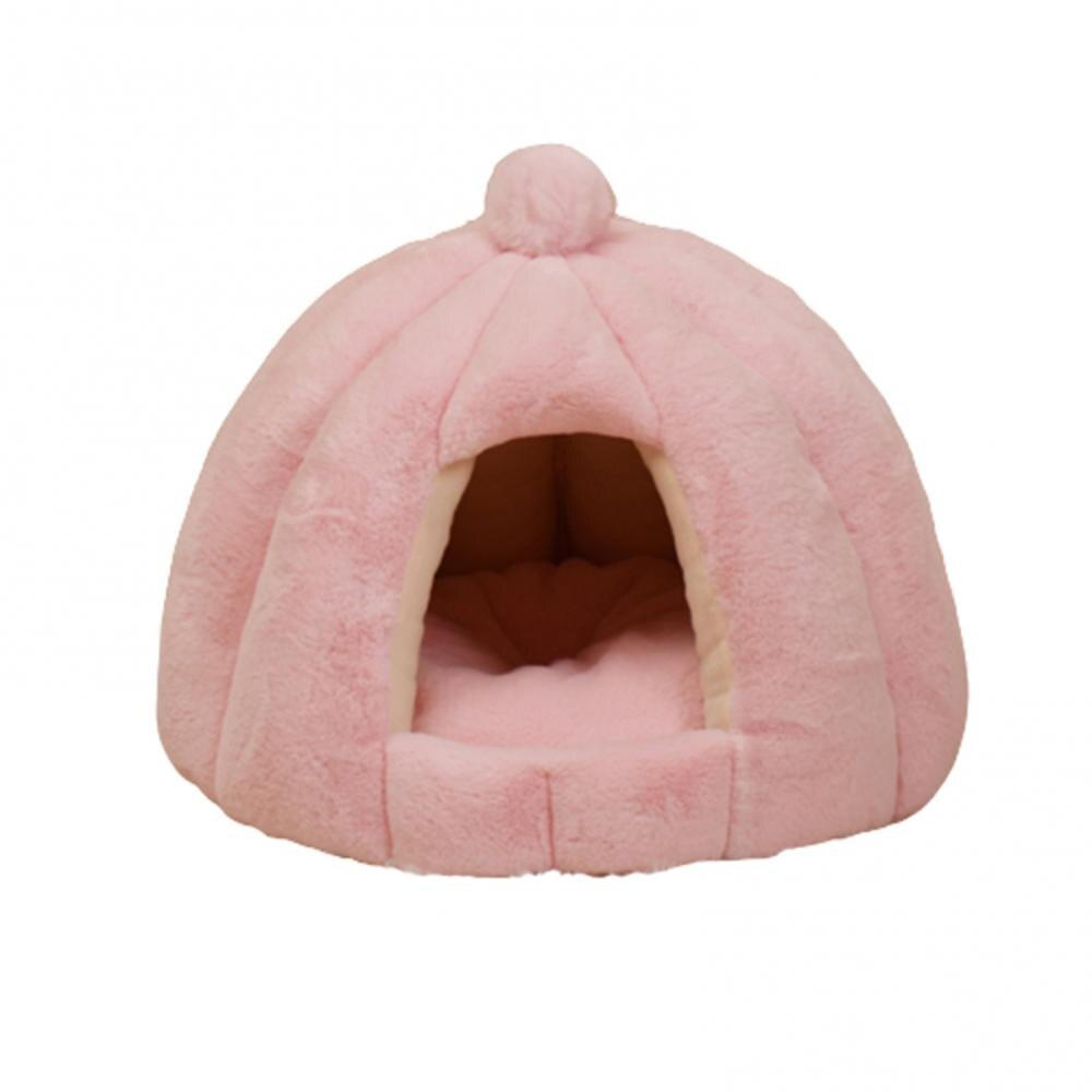 50% Sales! Round Kennel Semi-closed Cat Sleep Winter Mat Small Medium-sized Dogs Pet Nest: Pink