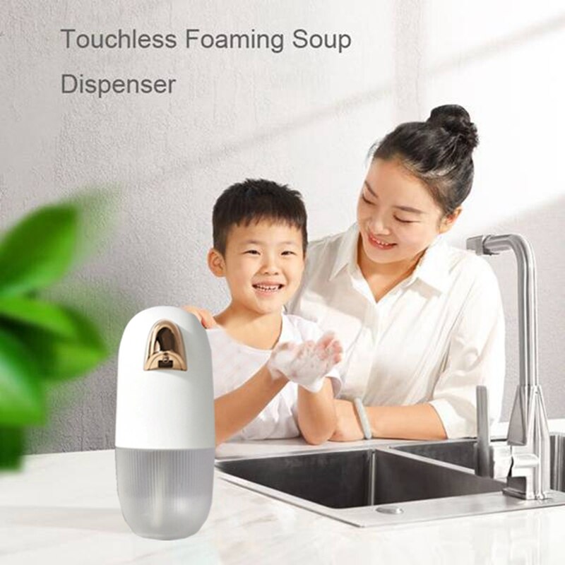 Touchless Automatic Soap Dispenser, Smart Sensor Liquid Soap Dispenser Detergent Dispenser for Kitchen Bathroom