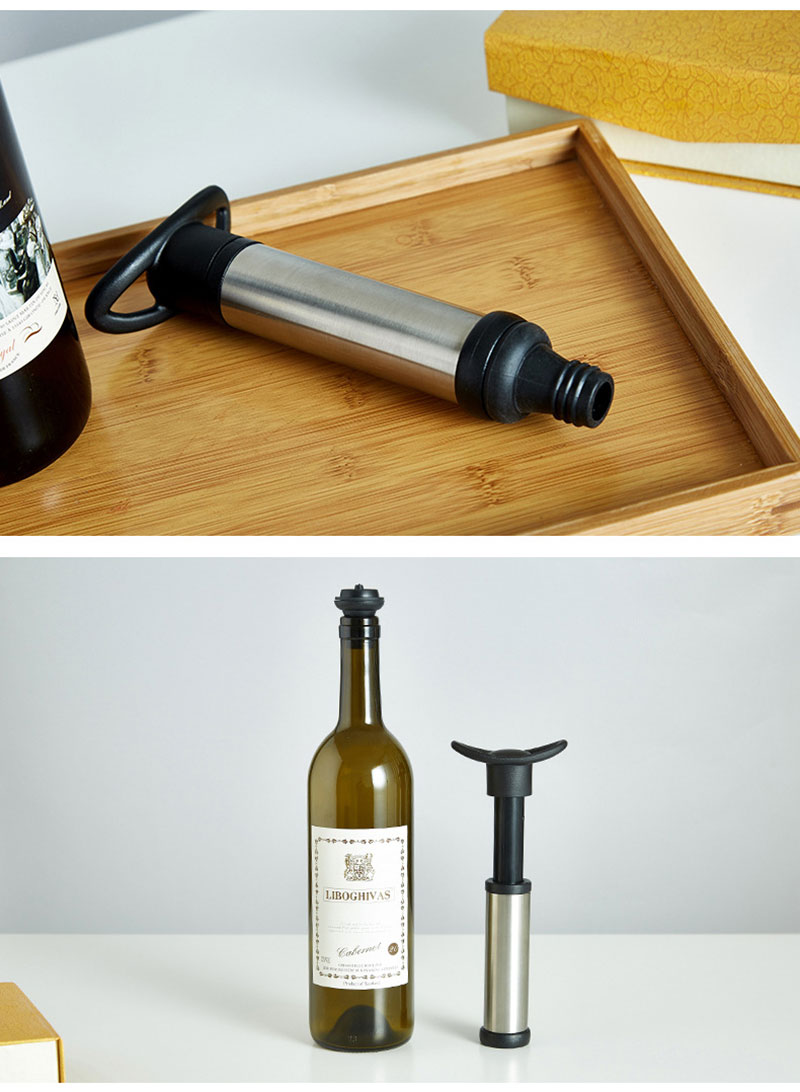 Vakuum Wein Pumpe Flasche Korken Stopper Flasche Kappe Stopper Edelstahl Heimat Küche Trauben Gespeichert Frische Werkzeuge