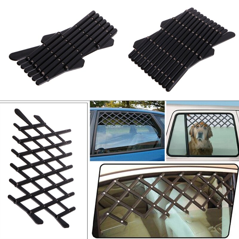 Pet Dog Car Window Ventilation Safe Guard Mesh Vent Protective Fence Outdoor