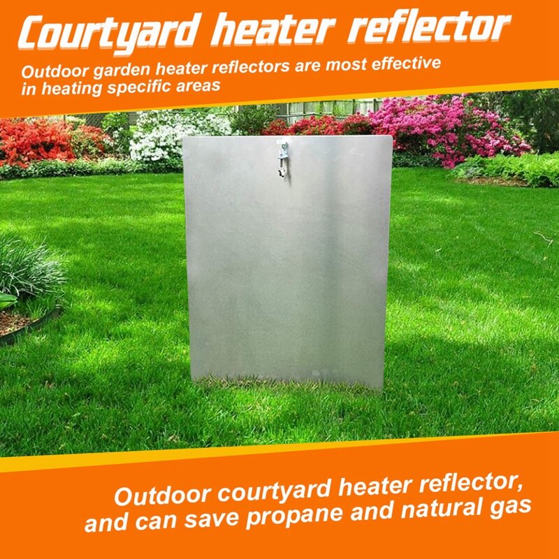 Heat Focusing Reflector for Patio Heaters - Adjustable &amp; Stackable Directional Heat Reflector for Round Natural Gas
