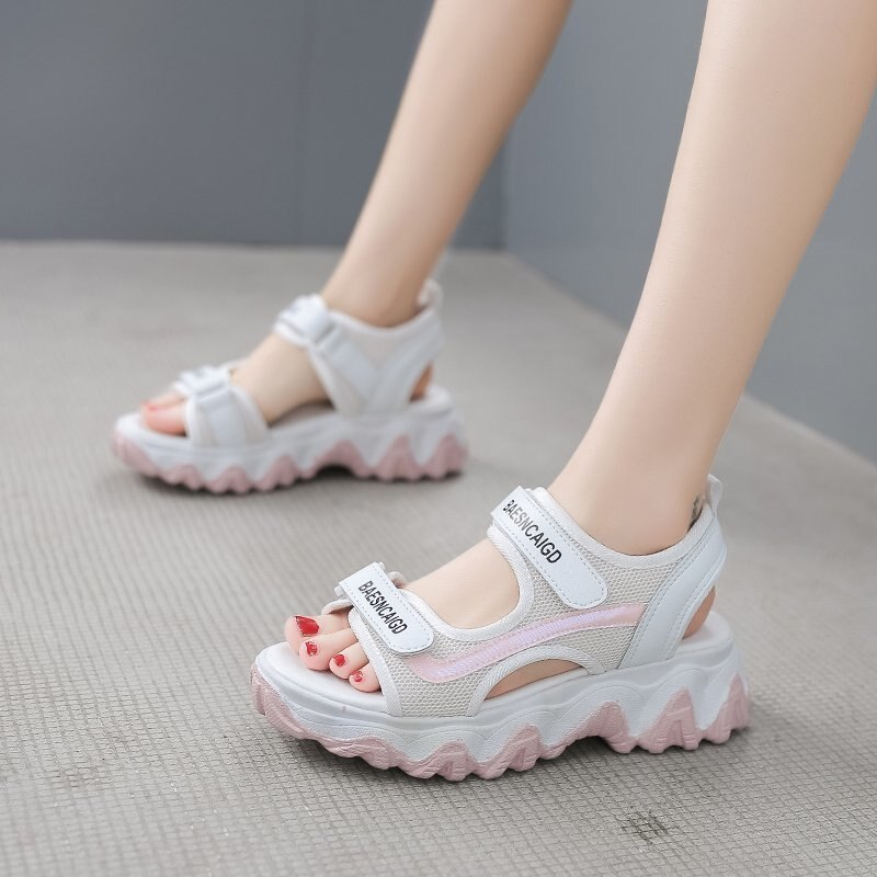 2022 Women&#39;s Platform Wedge Sandals Outdoor Casual Sports Sandals Summer Comfort All-match Girls Casual Open Toe Shoes