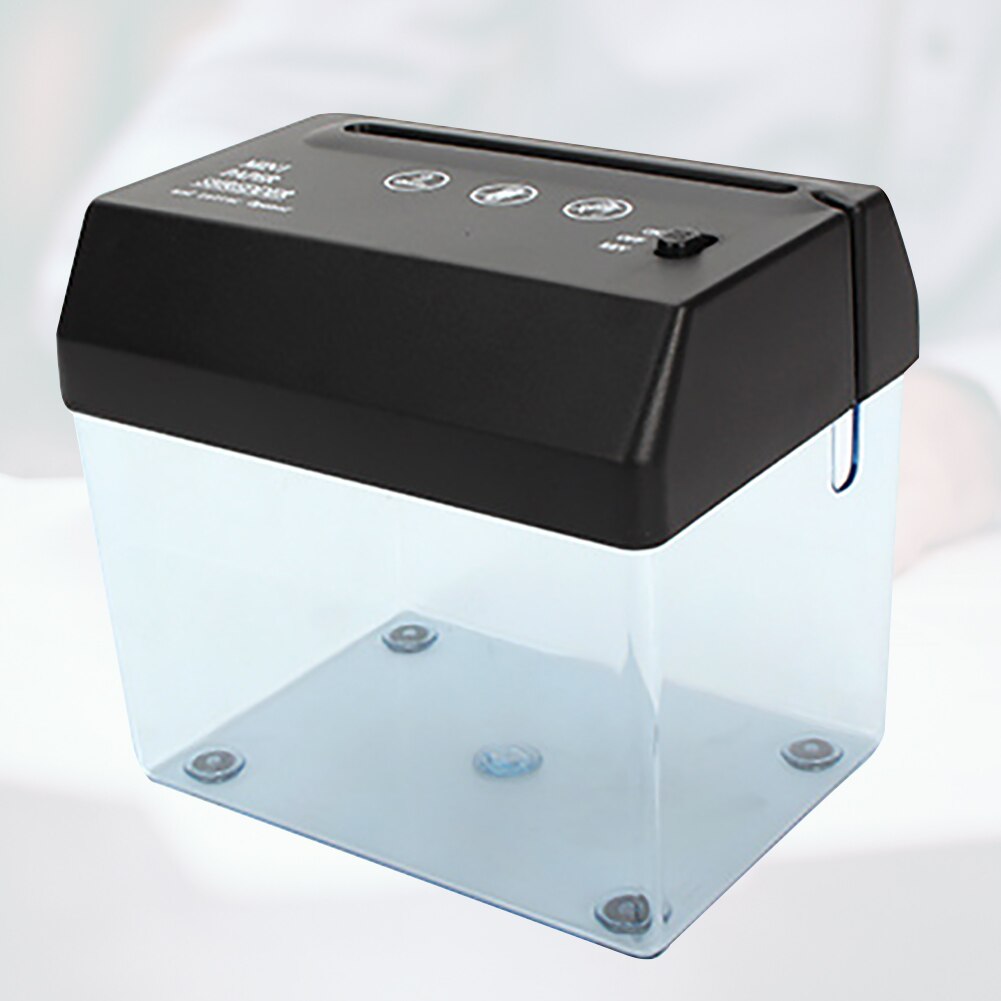 Skæremaskine mini bærbar papirkurv usb makuleringsmaskine papir dual-purpose desktop automatisk  a6 foldet  a4 hjemmekontor strimmel